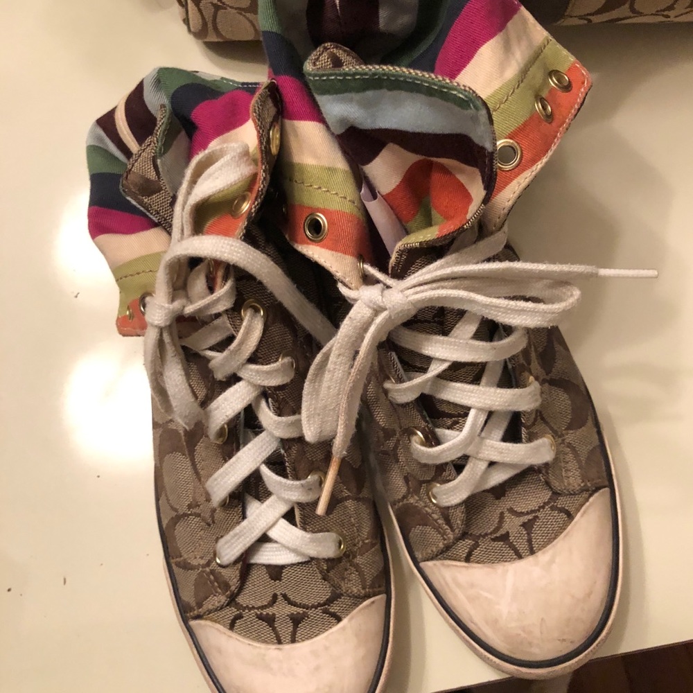 ••SOLD•••Coach Hightop Sneakers